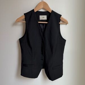 Le Brand Black Waistcoat Vest, in Size Medium NEW